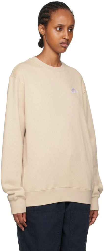 NIKE Beige Sportswear Club Sweatshirt 2
