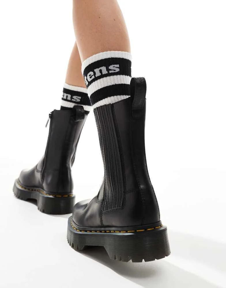 Dr. Martens Dr Martens Amaayah lo pull on boots in black leather 3