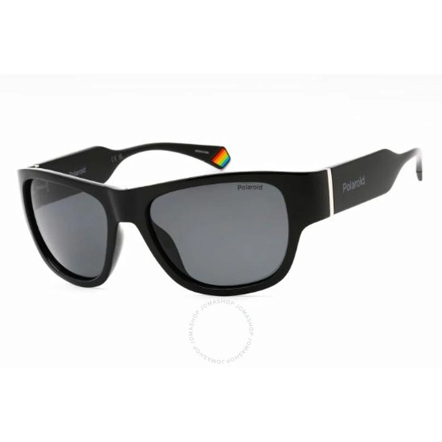 Polaroid Polarized Grey Wrap Unisex Sunglasses PLD 6197/S 0807/M9 55 1