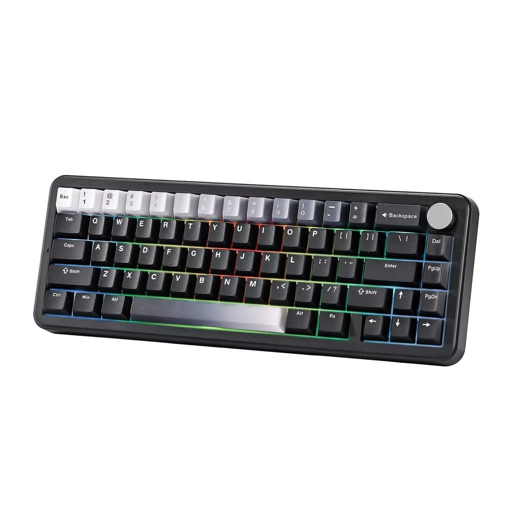 YUNZII B68 Wireless Mechanical Gaming Keyboard - Tri-Mode Hot Swappable Gasket Mounted Keyboard for Windows and Mac