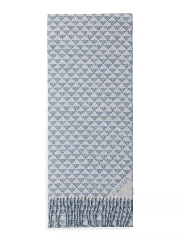 Prada Midnight Blue Cashmere Scarf - Scarves - BeyondStyle