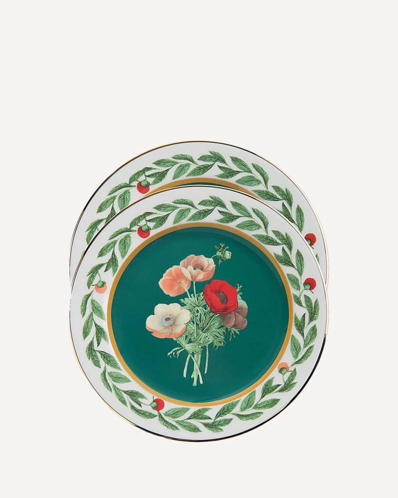 LA DOUBLE J La Doublej Floral Dessert Plates Set