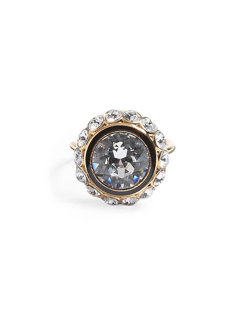Valentino VLogo Signature Ring in Metal, Enamel and Crystals