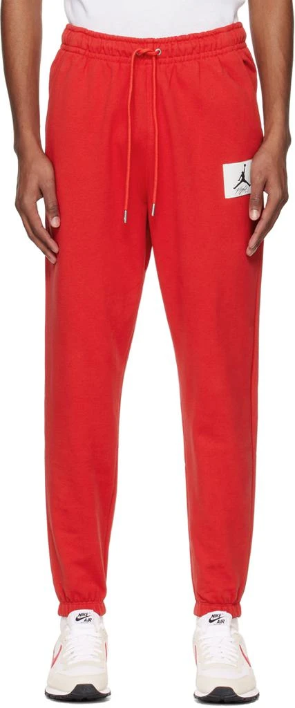 Nike Jordan Red Flight Lounge Pants 1