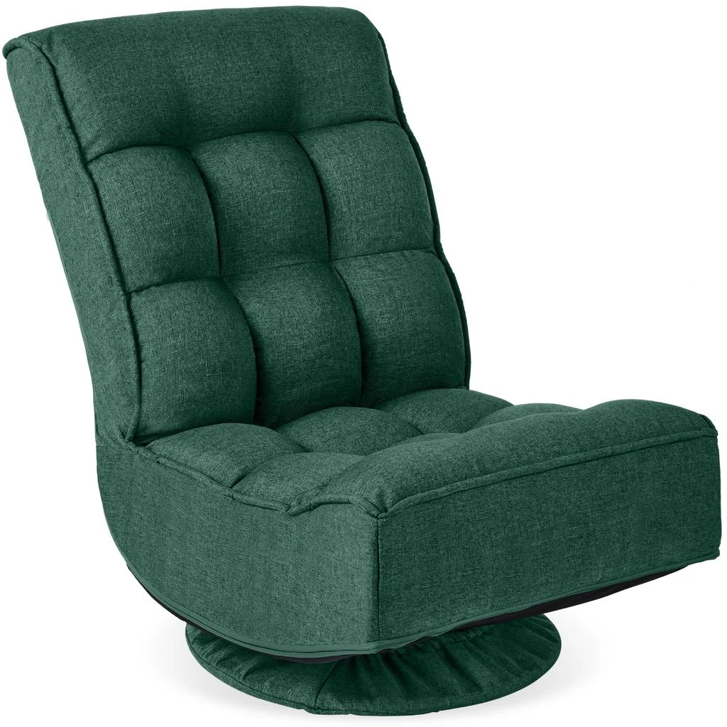 Best Choice Products Folding Floor Gaming Chair for Home, Office w/ 360-Degree Swivel, 4 Positions 10