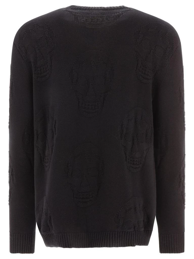 Alexander McQueen Alexander Mcqueen Skull Knitted Cotton Jumper 2