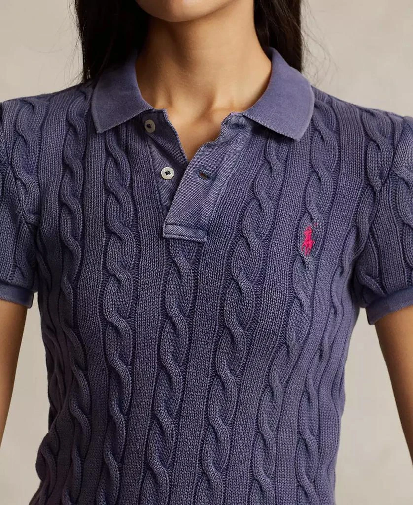 Ralph Lauren Women's Cable-Knit Polo Shirt 3