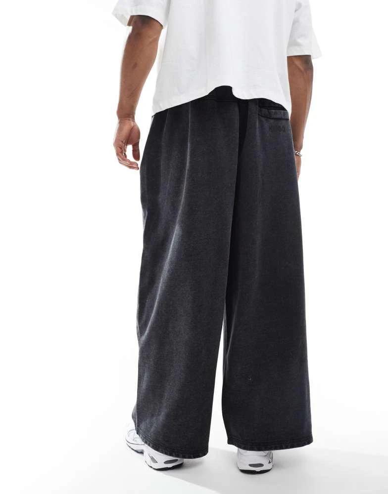 Hugo Blue Hugo Blue Nebutro straight leg joggers in black 4
