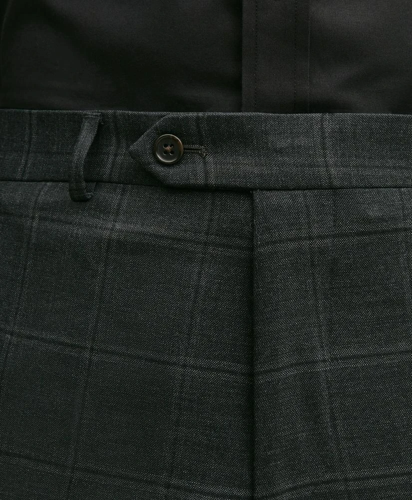 Brooks Brothers Brooks Brothers Explorer Collection Slim Fit Wool Windowpane Suit Pants 3