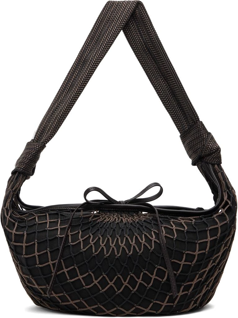 Lemaire Brown Fortune Croissant Filt Bag