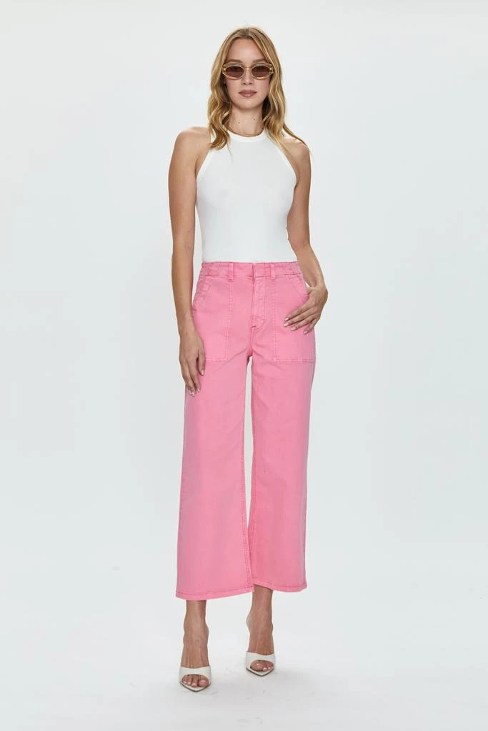 Pistola Denim Sophia Wide Leg Trouser - Peony Pink 5