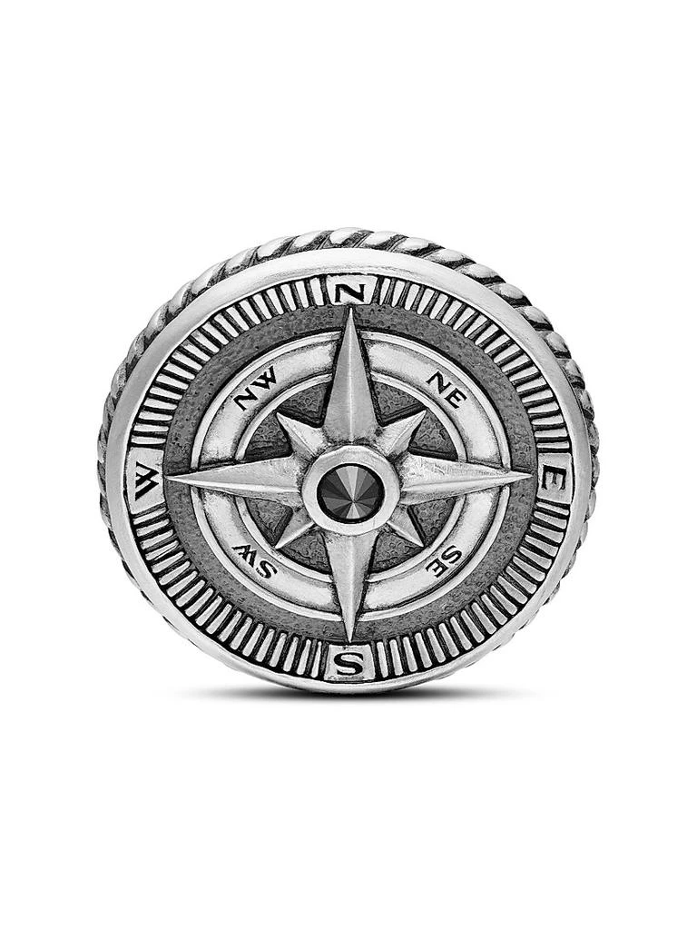 David Yurman Maritime® Compass Cufflinks with Center Black Diamond 5