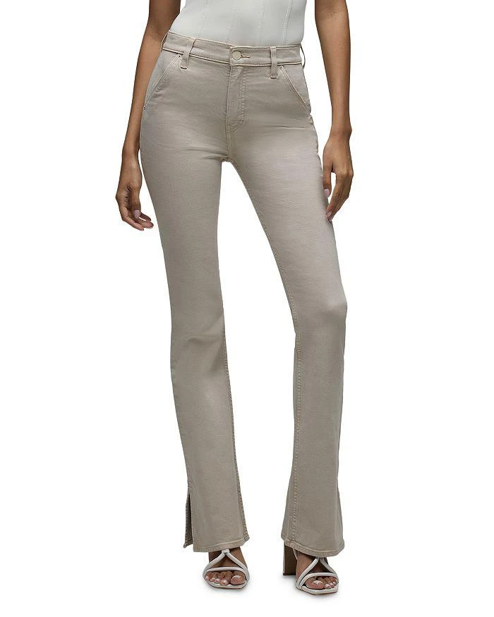 Hudson Barbara High Rise Bootcut Jeans in Oxford Tan 1