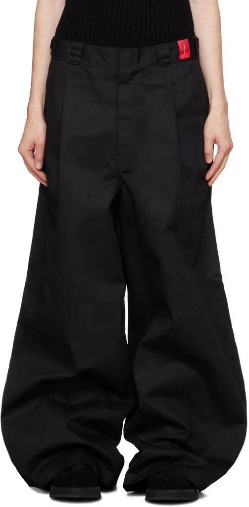 FUMITO GANRYU Black Dickies Edition Reverse Baggy Trousers 1