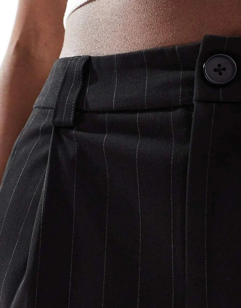 COLLUSION COLLUSION wide leg trouser co-rd in black pinstripe 2