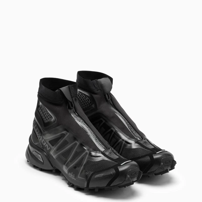 SALOMON Black high trainer in technical fabric 3