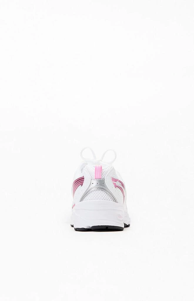 New Balance White & Pink 530 Sneakers 3