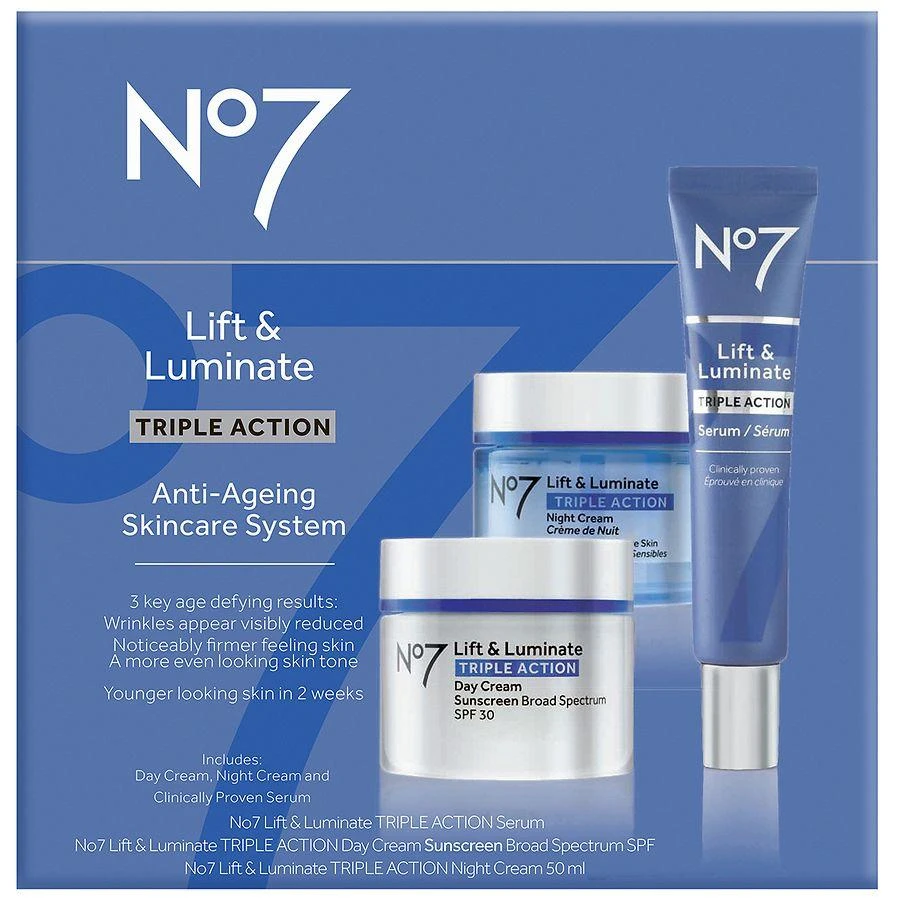 No7 Lift
Luminate Triple Action Skincare System