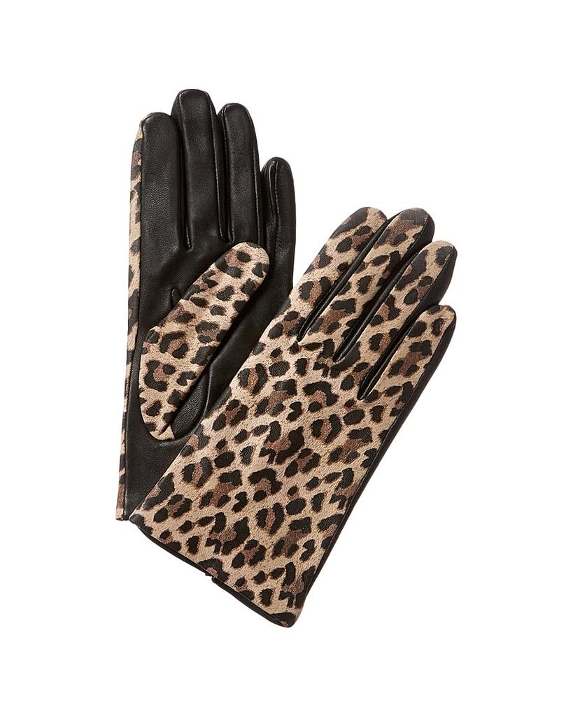 Lord & Taylor Lord & Taylor Silk-Lined Leather Gloves
