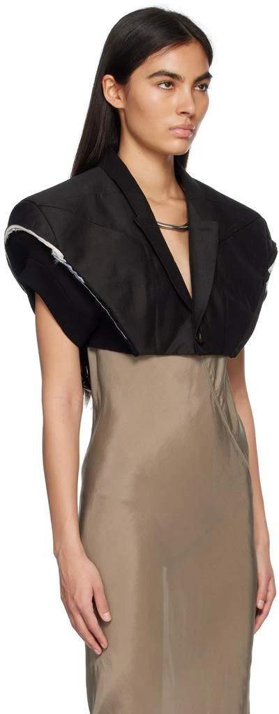 Rick Owens Black Micro Tatlin Blazer 2