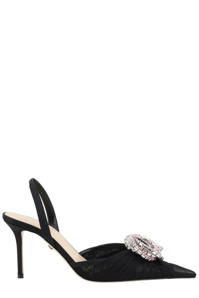 Mach & Mach Mach & Mach Pointed-Toe Embellished Slingback Pumps 1