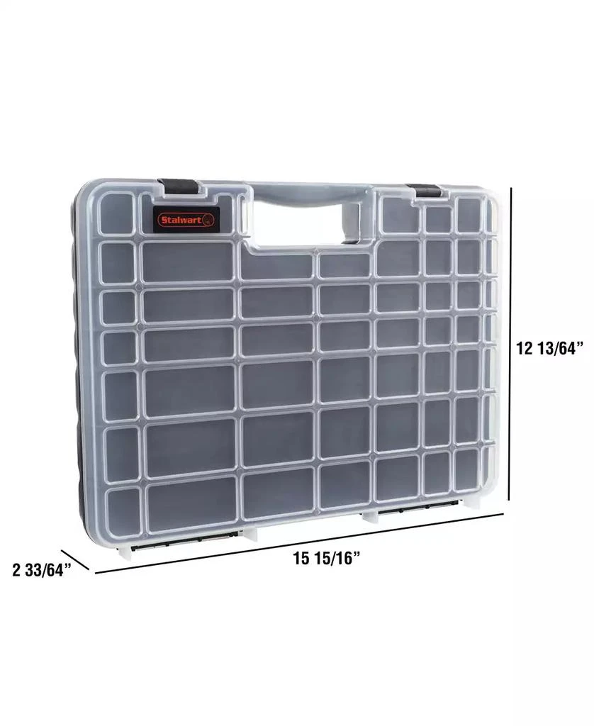 Trademark Global Portable Storage Case with Secure Locks and 55 Small Bin Compartments by Stalwart 2