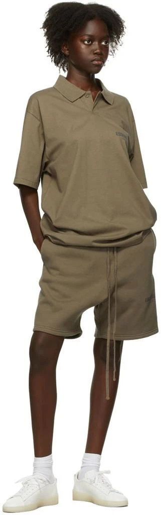 Essentials Taupe Jersey Polo 4