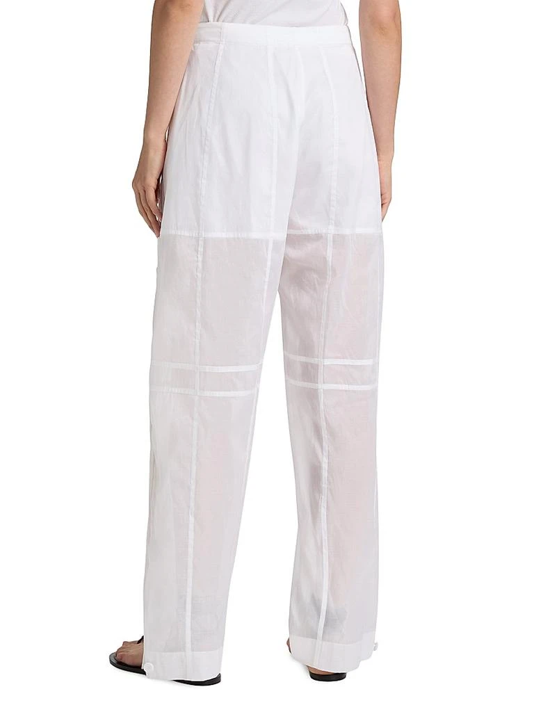Jil Sander Muslin Cotton Seamed Trousers 5