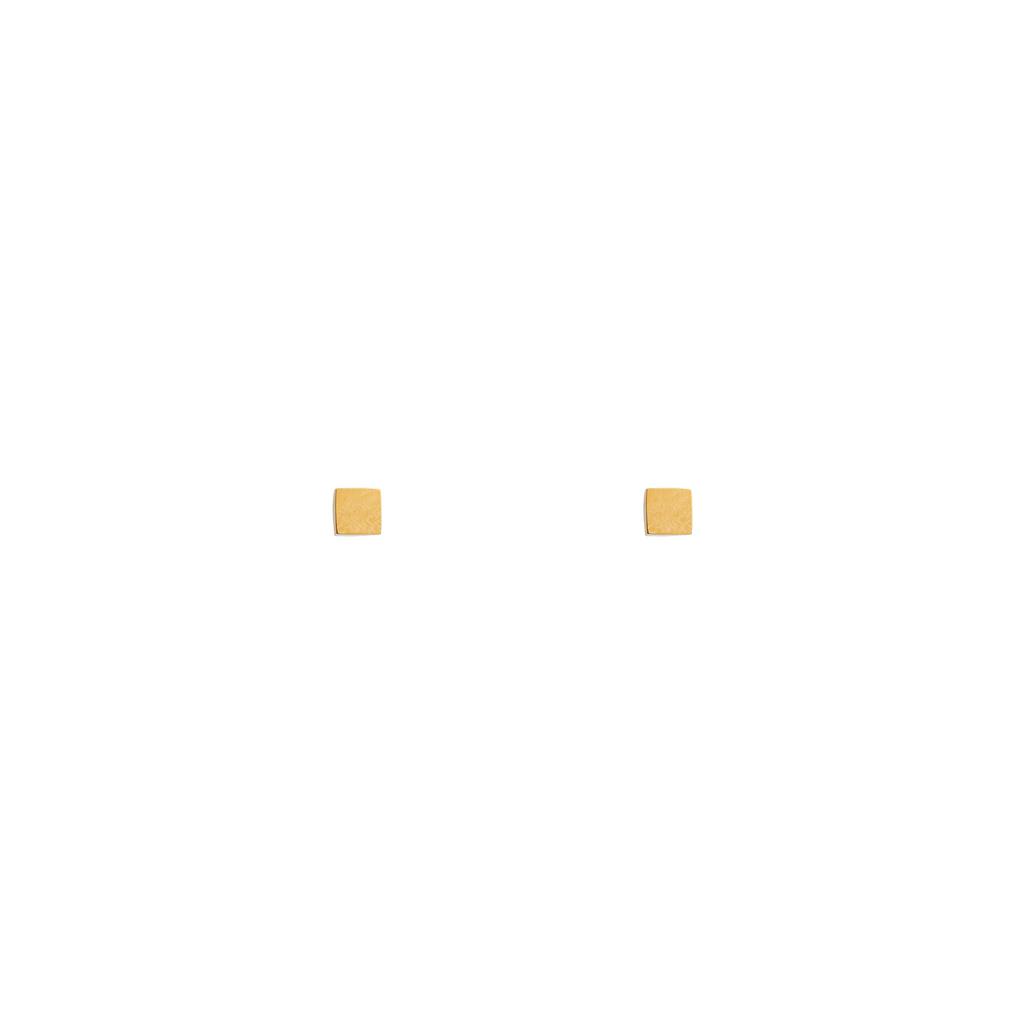 Orelia & Joe Metal Square Stud Earrings