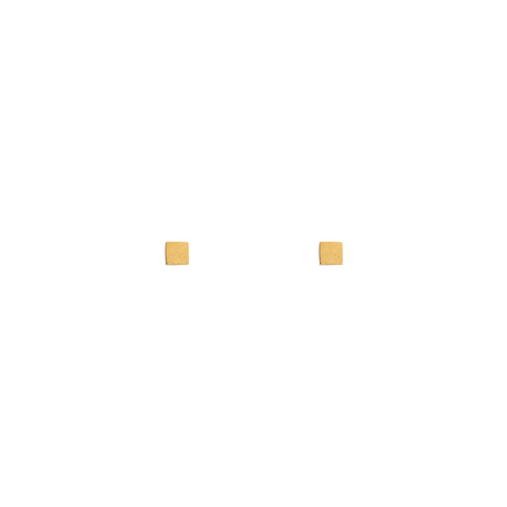 Orelia & Joe Metal Square Stud Earrings 1