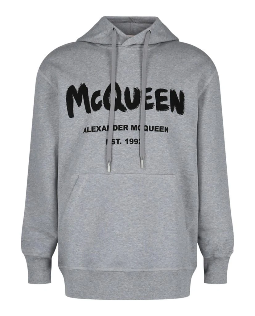 Alexander McQueen Graffiti Logo Hooded Sweatshirt 1