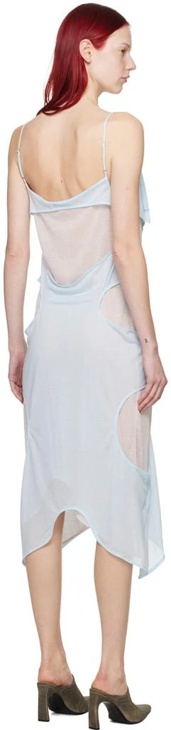 Eckhaus Latta Blue & White Perdita Midi Dress 3