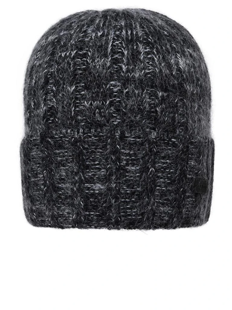 Yves Saint Laurent Saint Laurent Grey Wool And Mohair Beanie 1