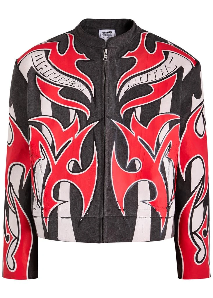 Warren Lotas Plastisol Puff Printed Armor canvas jacket 1