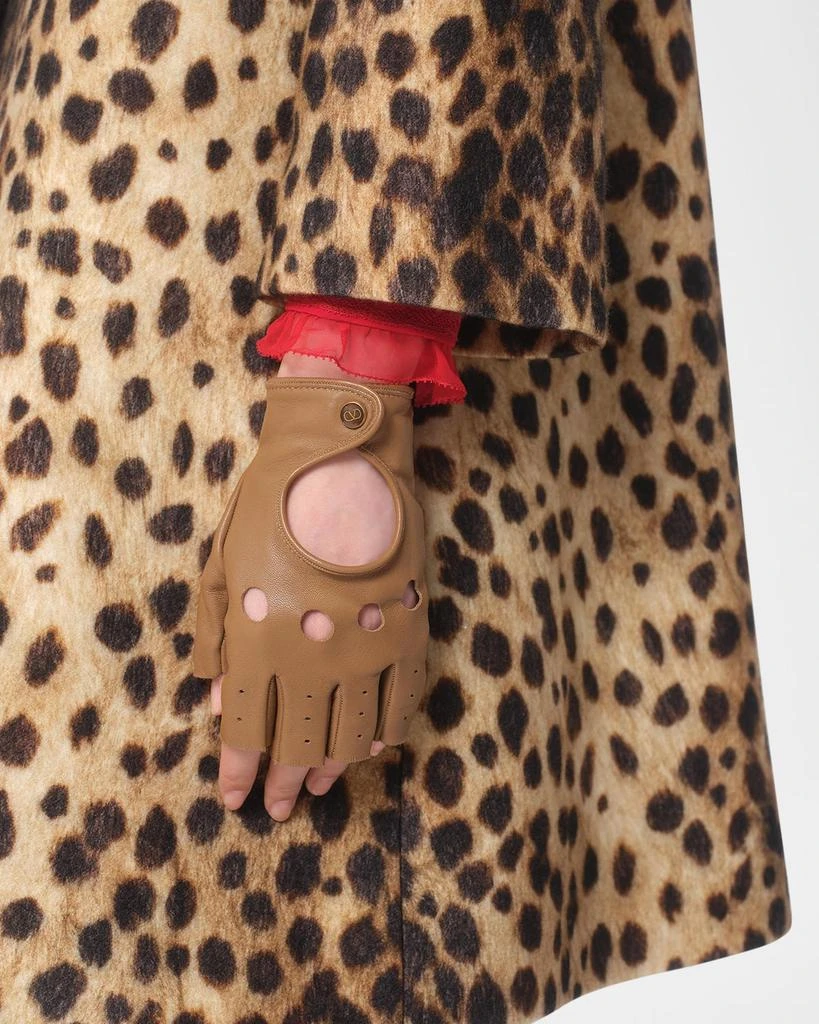 Valentino VLOGO Signature Leather Fingerless Gloves 2