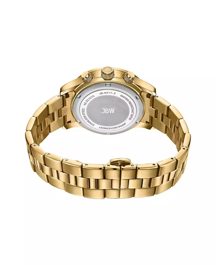 Jbw Women's Alessandra Diamond (1/5 ct.t.w.) 18k Gold Plated Stainless Steel Watch 2