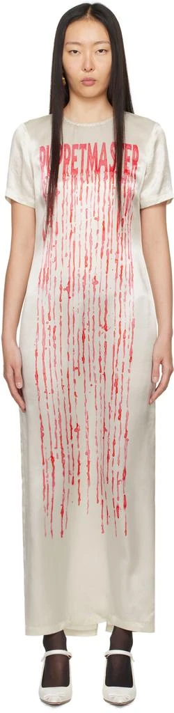 Puppets and Puppets Off-White 'Puppetmaster' Maxi Dress 1