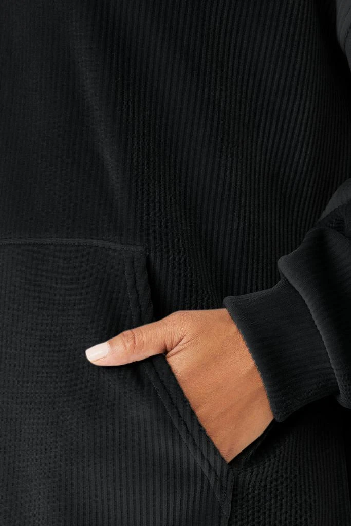 Alo Velour Baller Hoodie - Black 4