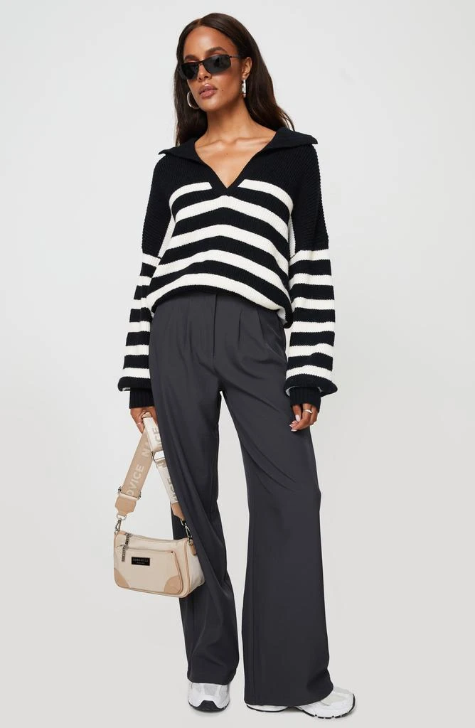 Princess Polly Williamson Stripe Collar Sweater 4