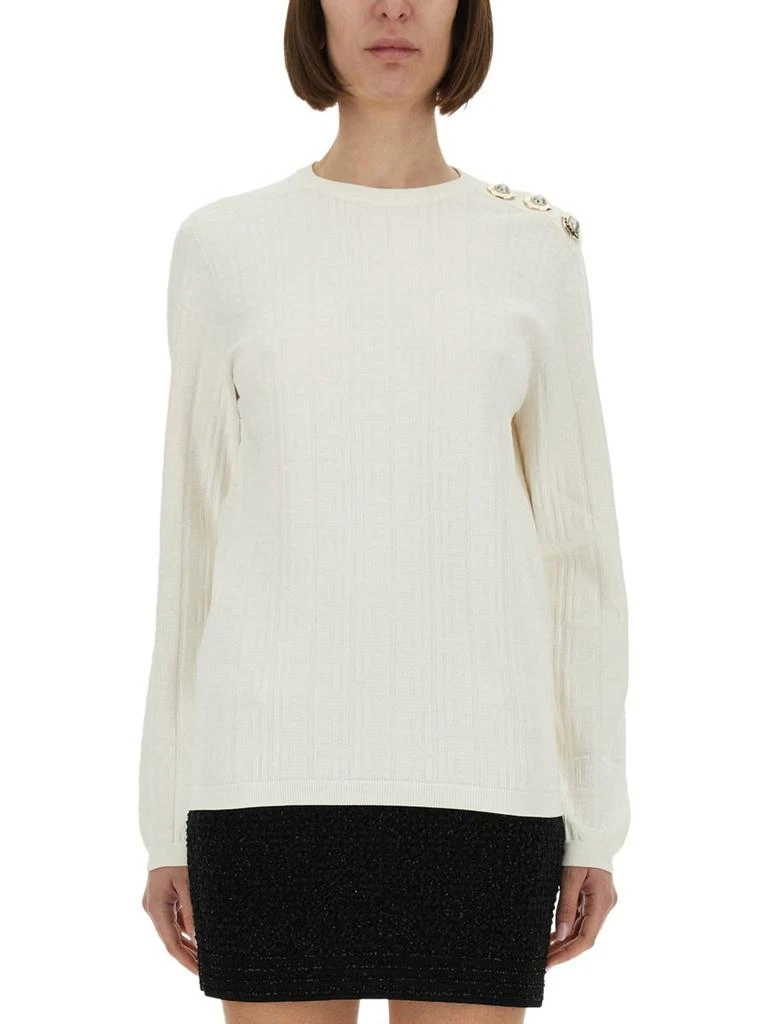 Balmain Balmain Logo Monogram Jumper from Cettire