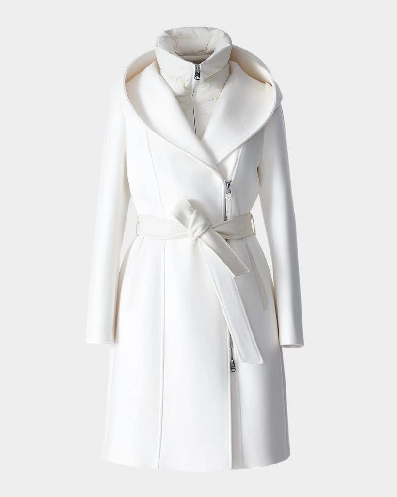 Mackage Shia 2-in-1 Double-Face Wool Coat with Removable Bib 1