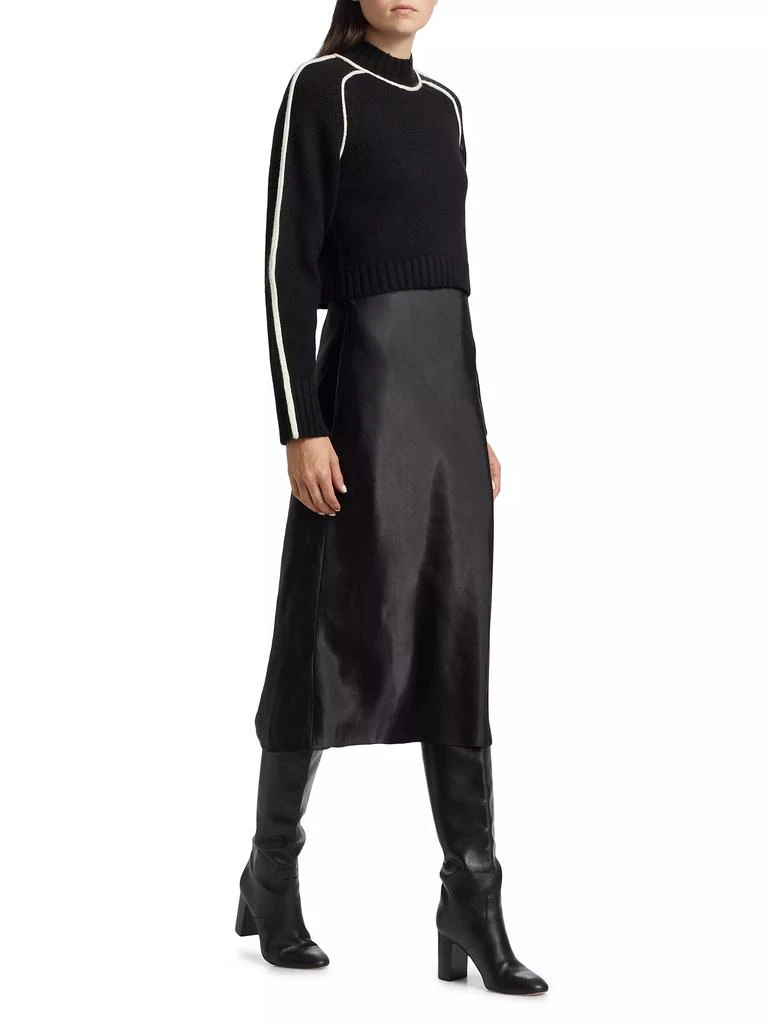 dh New York Crewneck Combo Midi-Dress 4