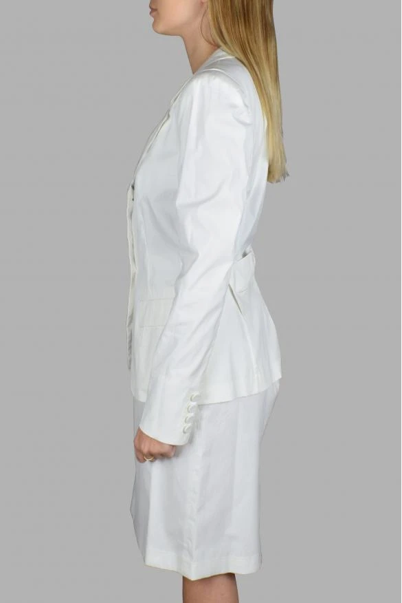 Prada Women's luxury suit prada white suit with jacket and slit skirt 2