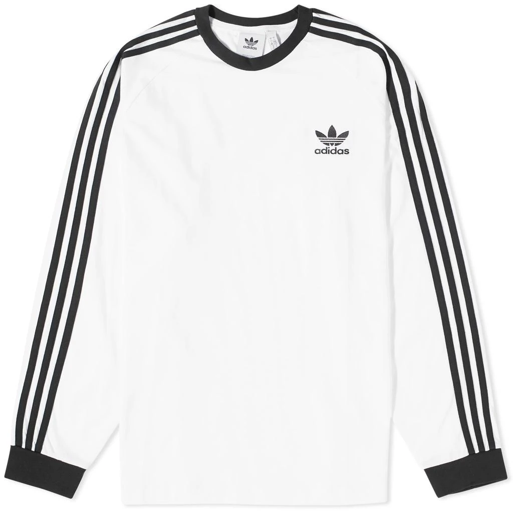 Adidas Adidas Long Sleeve 3 Stripe T-Shirt 1