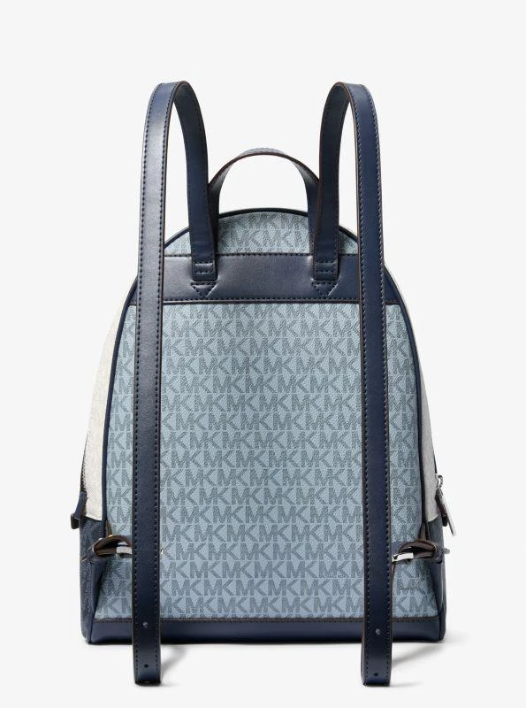 Michael Kors Rhea Medium Color-Block Signature Logo Backpack 3