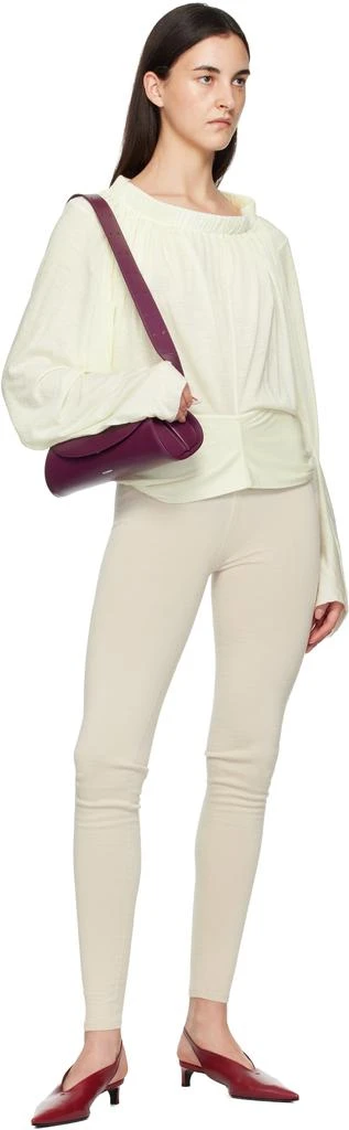 Jil Sander Burgundy Cannolo Small Bag 4