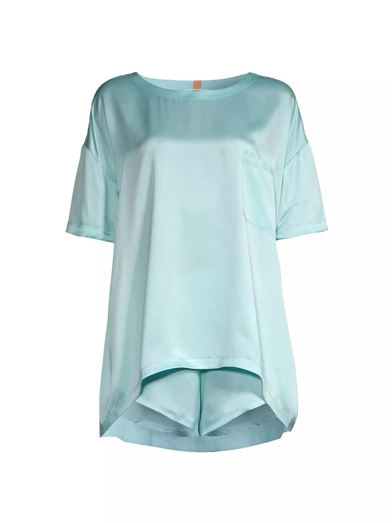 Lunya Stuff Of Dreams Silk Sleep T-Shirt, Shorts & Scrunchie Set 1