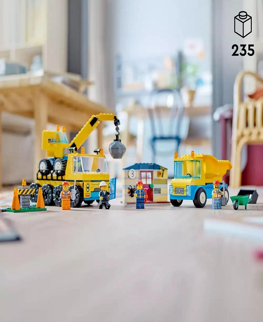 LEGO City 60391 Great Vehicles Construction Trucks & Wrecking Ball Crane Toy Vehicle Building Set 2