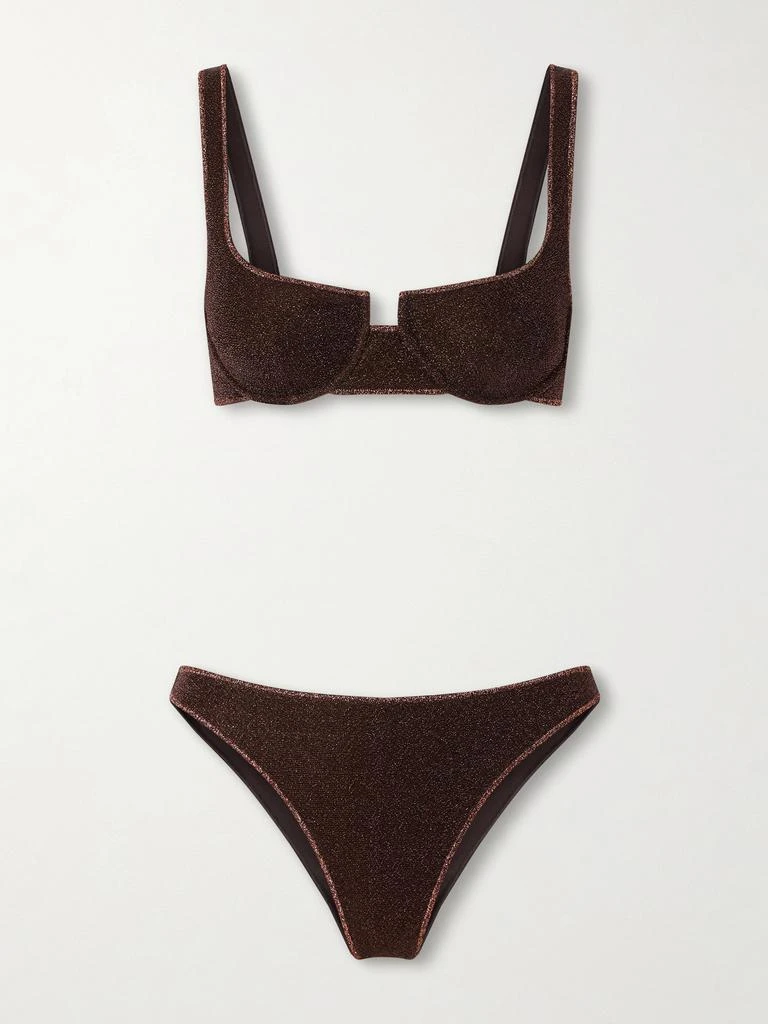 Oséree Lumière Metallic Balconette Bikini