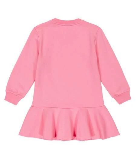 Balmain Little Girl's & Girl's Logo Drop-Waist Sweatdress - Pink - Size 12